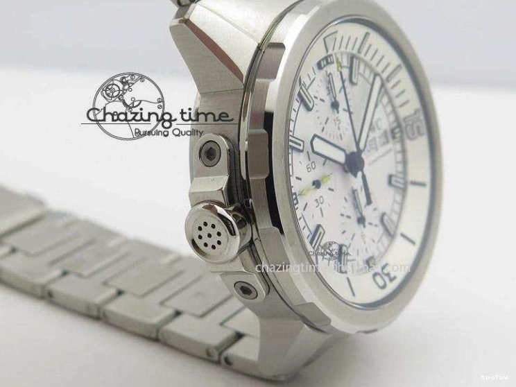 MIROTIME 0131 Versatile Aquatimer Chrono IW376803 V6F 1:1 Best Edition White Dial On SS Bracelet A 7359